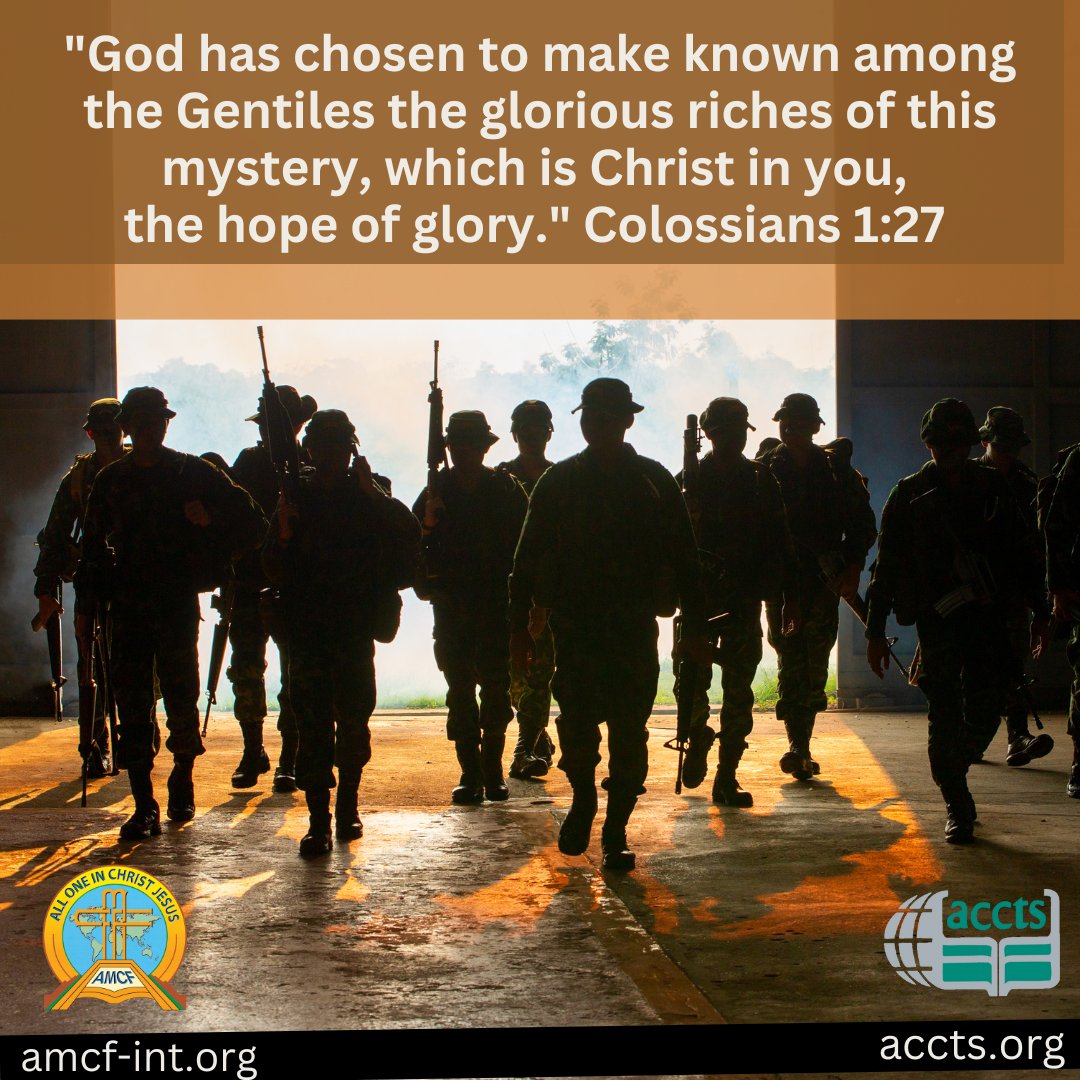 "What better way to begin 2023 than to dwell on the reality of what ‘Christ in us the hope of glory’ might mean...In Him we have extraordinary hope both for this life, irrespective of what comes our way, and, most exciting of all, for all of eternity to come." - MMI