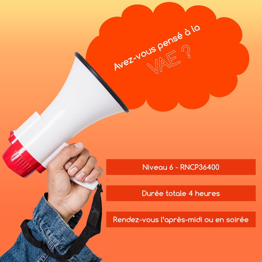 ✅ Petit rappel : La validation des acquis consiste en la constitution d'un portefeuille de preuves basées sur l'expérience professionnelle et associative.

Nous développons la VAE pour la certification Développeur fullstack - Niveau 6 - RNCP36400
#VAE #validationdesacquis #dev