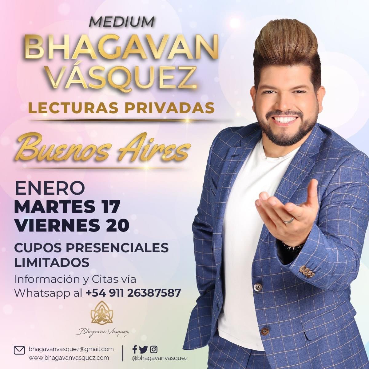grazia_pro's tweet photo. 🇦🇷#BuenosAires🇦🇷 Iniciamos el Año con #LecturasPrivadas de #BhagavanVasquez #Medium EN PRESENCIAL 🙋🏻‍♂️🙋🏼‍♀️

+Info y Cupos al +5491126387587 ☎️Reserva tu cupo previo a la Cita 🧚🏼 ¡Son Pocos Cupos!

#Argentina #Sanacion #Mediumnidad https://t.co/Xn7EWT62Jd