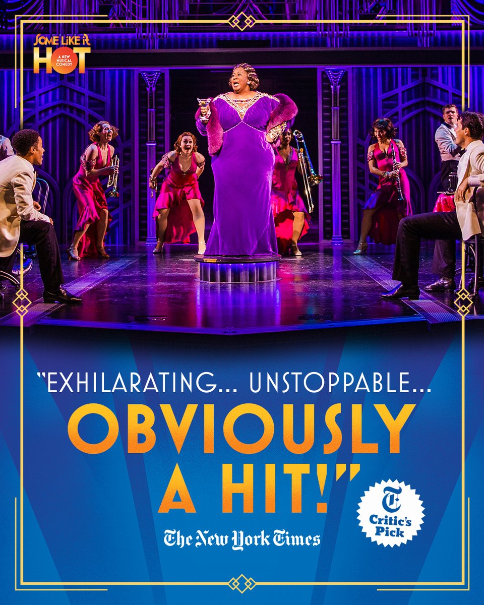 SLIHmusical's tweet photo. Sneak away to the Shubert Theatre and let #SomeLikeItHotMusical keep your winter warm and your whistle wet! 🔥 https://t.co/VuoIllS4L1 https://t.co/L7zxyfOVY8