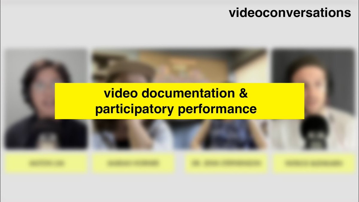 Our final video from the videocan webinar series features a conversation with participatory performance scholars, Dr. Jenn Stephenson and Mariah Horner.
 
Learn about their research on the current state of participatory performance in Canada!

bit.ly/3WVL4UI