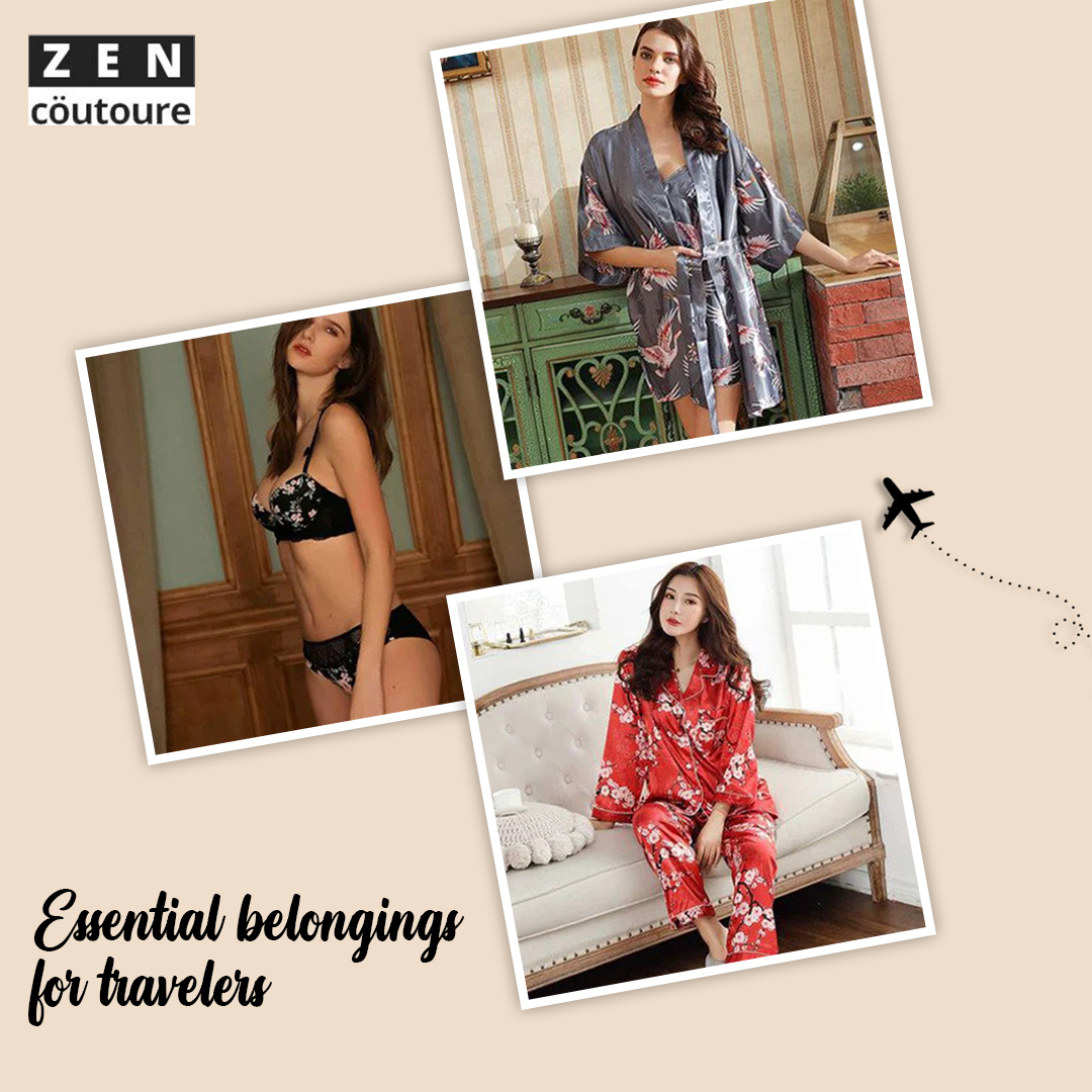 zencoutoureO's tweet photo. Travel plans are incomplete without the essentials. Have a look at these items that you won’t miss on your adventurous vacation.

Save it for later and make your travel easy!

#zencoutoure #fashion #womenswear #sleepwear #clothes #innerwears #vacation #trips #braset #shoponline https://t.co/0cqy3doxaD