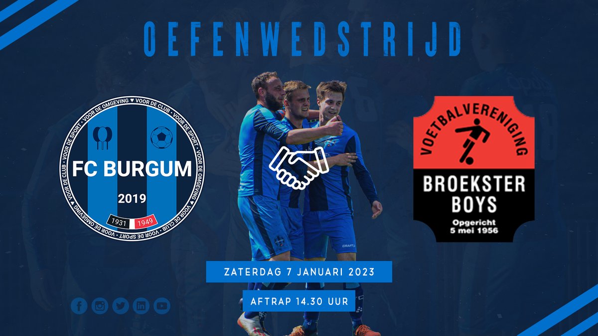 fcburgum's tweet photo. Komende zaterdag gaan we weer van start met het vervolg van het seizoenโฝ๏ธ We trappen om 14:30 uur af, in een oefenwedstrijd, tegen @BroeksterBoys๐ค๐ป
Zien we jullie allemaal zaterdag ook weer?๐๐
#FCBBRO https://t.co/Z8AytCL9bJ