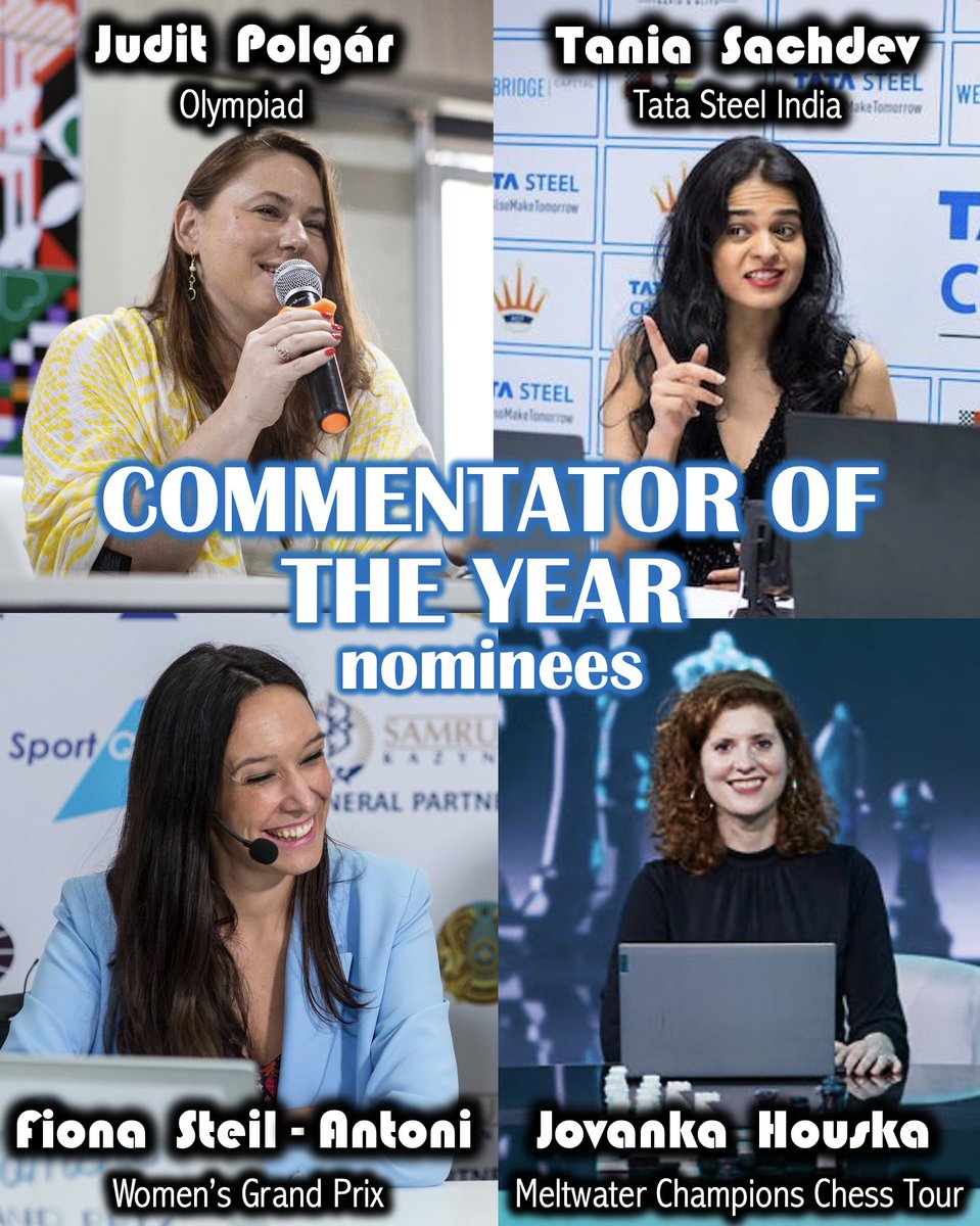 biasedbanti's tweet image. Top Commentator of the Year2022
#chess #ChessYearAwards