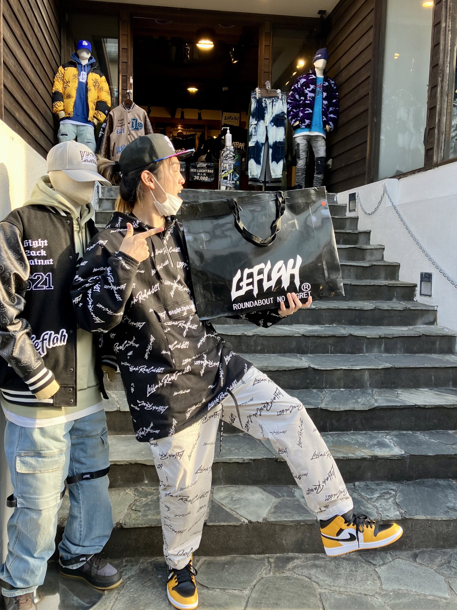 LEFLAH レフラーWANIMA 限定 りんどう セットアップ KENTA LEFLAH レフラーWANIMA 限定 りんどう セットアップ KENTA