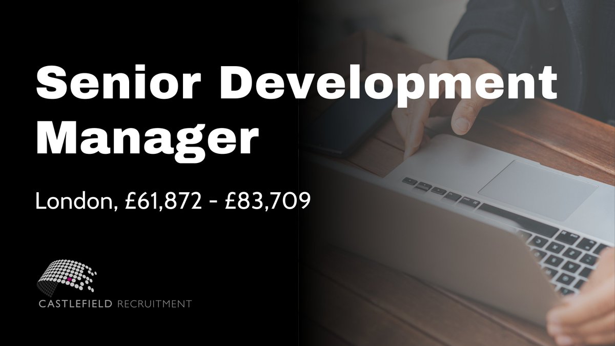 CastlefieldRec1's tweet photo. Castlefield Recruitment are currently recruiting a #SeniorDevelopmentManager for a large housing association based in London. This is a permanent position, paying £61,872 - £83,709 per annum, depending on experience.

To learn more information, visit https://t.co/YhBn3s0onf https://t.co/E8ePbZDZeN