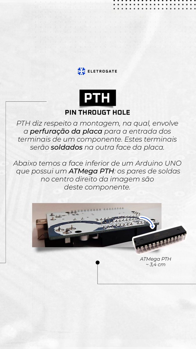 eletrogate's tweet photo. 🚨 Será que você já sabe a diferença entre as tecnologias PTH e SMD
💡 Você já viu dois tipos diferentes de LED, de resistor, diodo e não sabe porquê? Siga as imagens e fique por dentro
#Arduino #Robótica #Automação #Robô #ProjetocomArduino #Eletrônica #Física #Solda #SMD #PTH https://t.co/7tuOUq29Sa