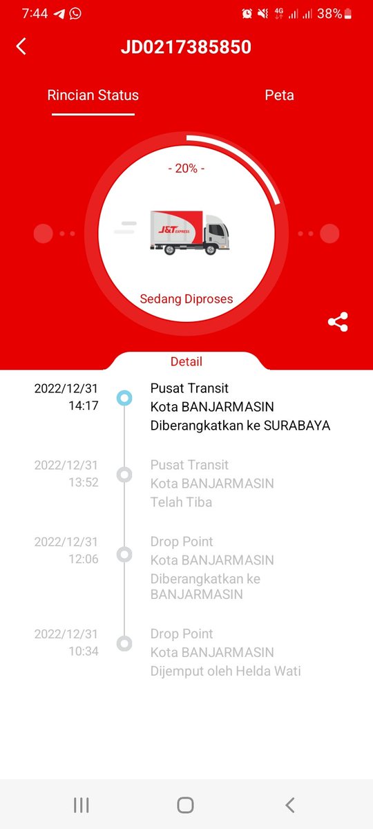 jeksady's tweet photo. @jntexpressid dari tgl 31 sampai hari ini gak ada gerak, masih disitu situ aja hmmm https://t.co/933Jd0rqWr