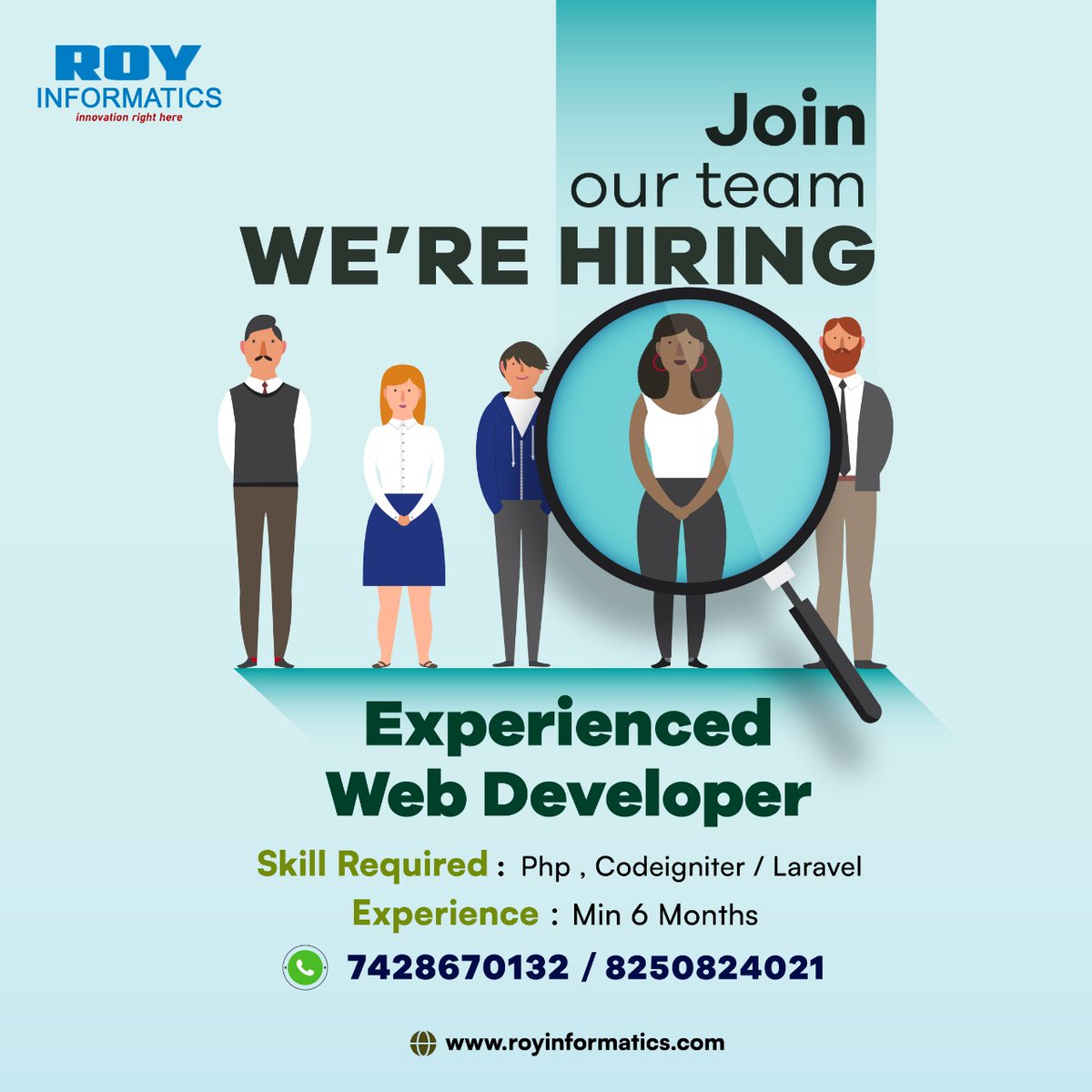 InformaticsRoy's tweet photo. Join
Our Team
WE'RE HIRING
#career , #vacancy , #jobs https://t.co/DjwxfLYujV