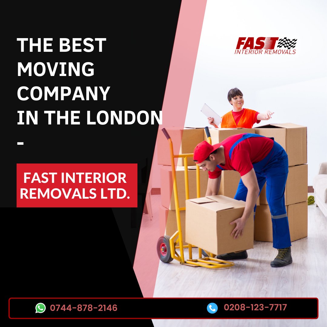 We Make Moving Fast &amp; Easy

Top rated mover &amp; removal services near you, more then 10+ years experience, providing services all over the Europe. Book Instant Survey to get quote. Unbeatable prices.

👉 fastinteriorremovals.co.uk
📞 0208 123 7717
📧 info@fastinteriorremovals.co.uk