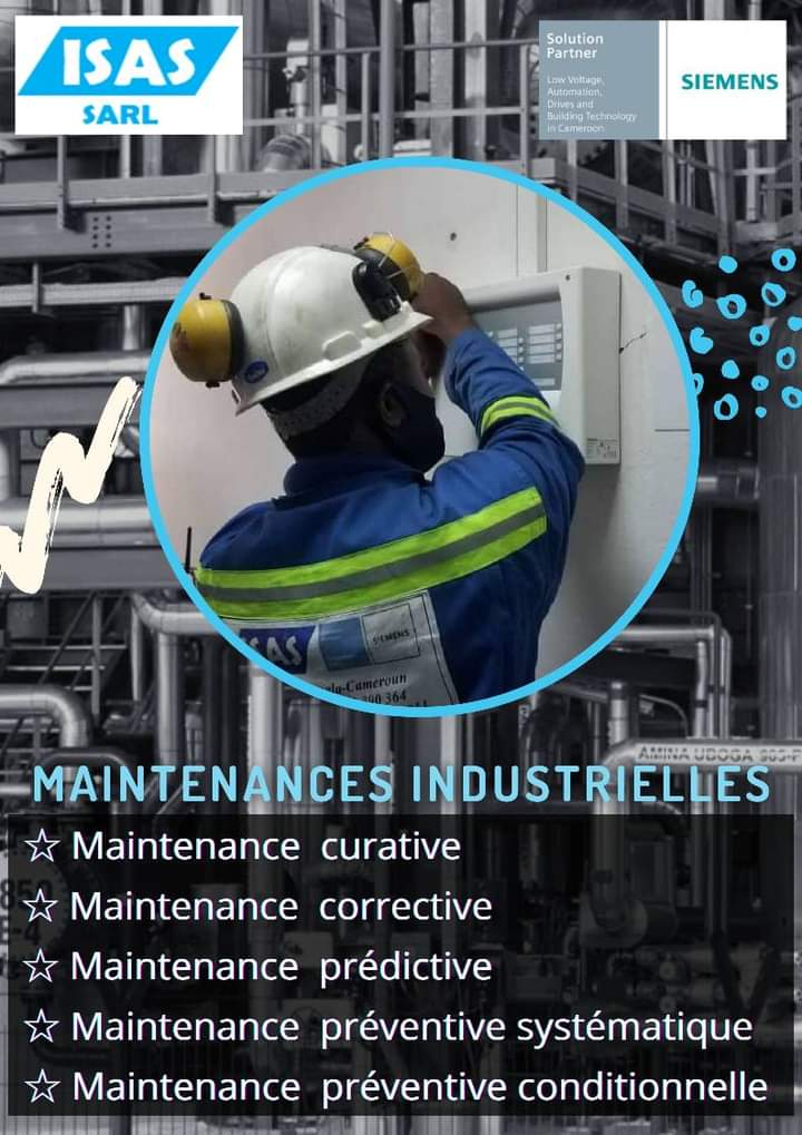 ISAS_Sarl's tweet photo. Nouvelle année, même efficacité. Continuez de nous confiez vos équipes pour une maintenance parfaite et un résultat assuré.
Contactez-nous au 237 650 788 450/ 670 777 887 pour un meilleur rendement.
#ISAS
#industry
#bestpartner
#siemenspartner https://t.co/yM3ILXSr71