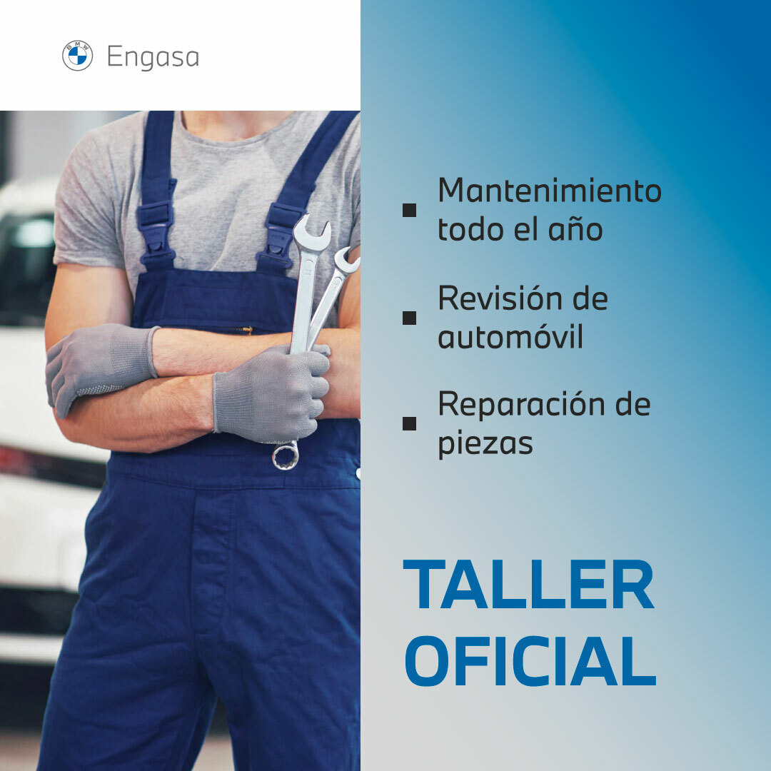 ¡No te pierdas las ventajas nuestro #TallerOficialBMW! 

🔧Mantenimiento de tu vehículo todo el año.
🔧 Revisión periódica.
🔧 Reparación de piezas y recambios oficiales #BMW.

Descubre más en 👉🏼 engasa.es/taller