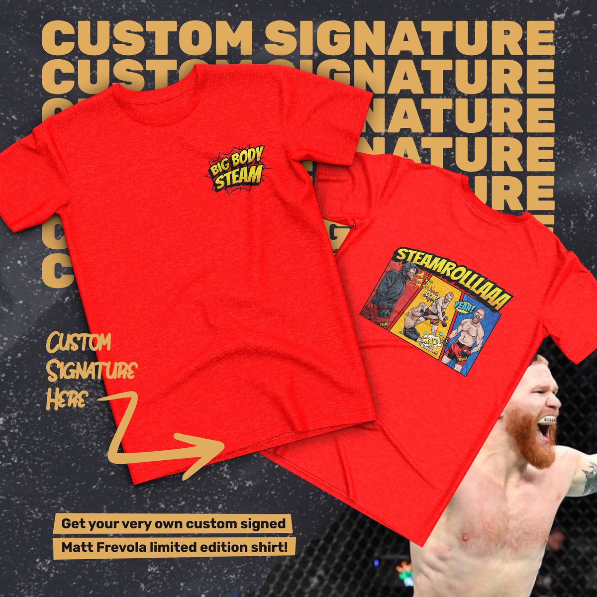 SteamRollaa's tweet photo. Check out my @millionsdotco Page!!! Signed merch, memorabilia & more ๐ฅ ๐ฅ ๐ฅ #TeamSteam #Teamrollas #Millions #BestFighterMerch
https://t.co/4Vp4UDZj2P https://t.co/A8iMMPLXOJ
