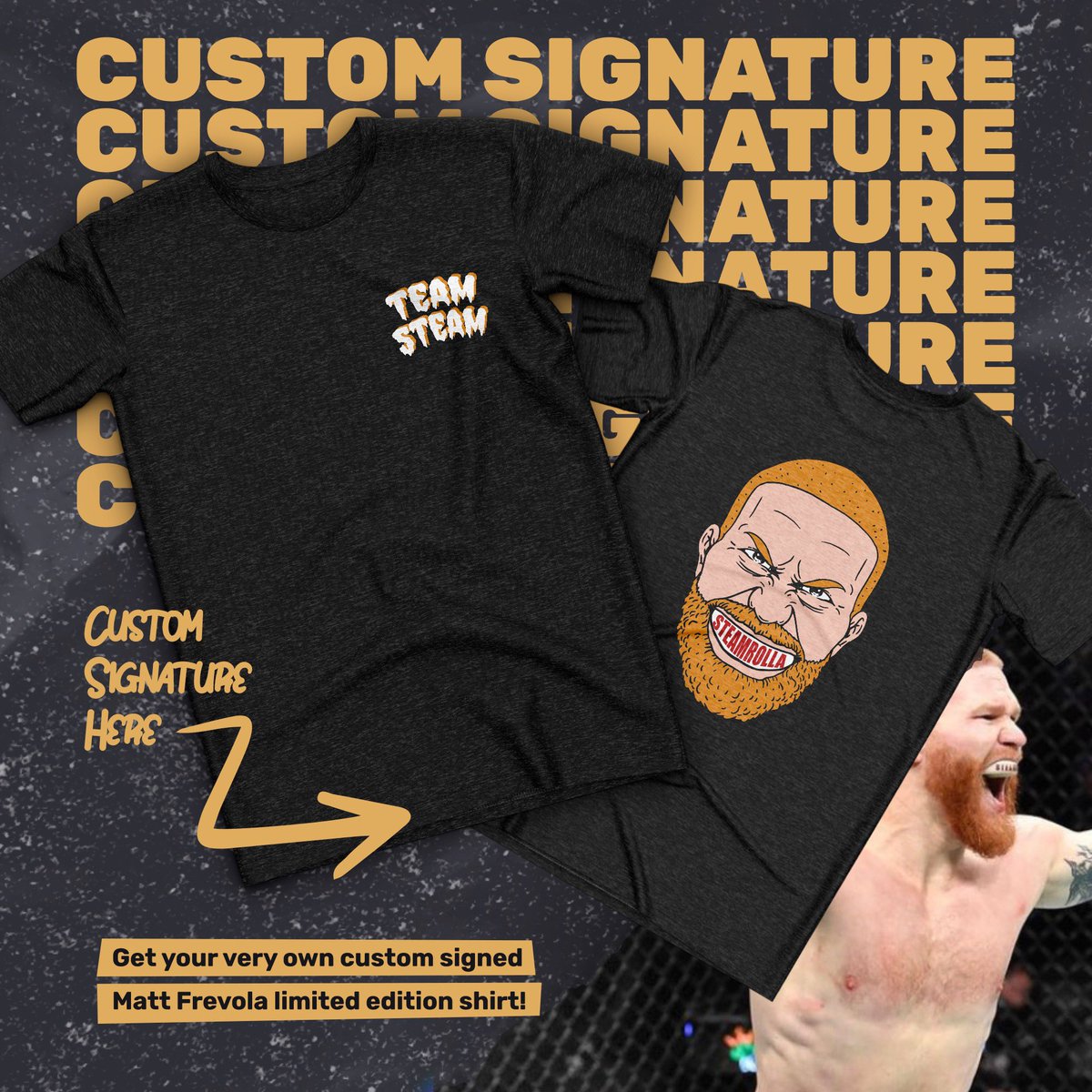 SteamRollaa's tweet photo. Check out my @millionsdotco Page!!! Signed merch, memorabilia & more ๐ฅ ๐ฅ ๐ฅ #TeamSteam #Teamrollas #Millions #BestFighterMerch
https://t.co/4Vp4UDZj2P https://t.co/A8iMMPLXOJ