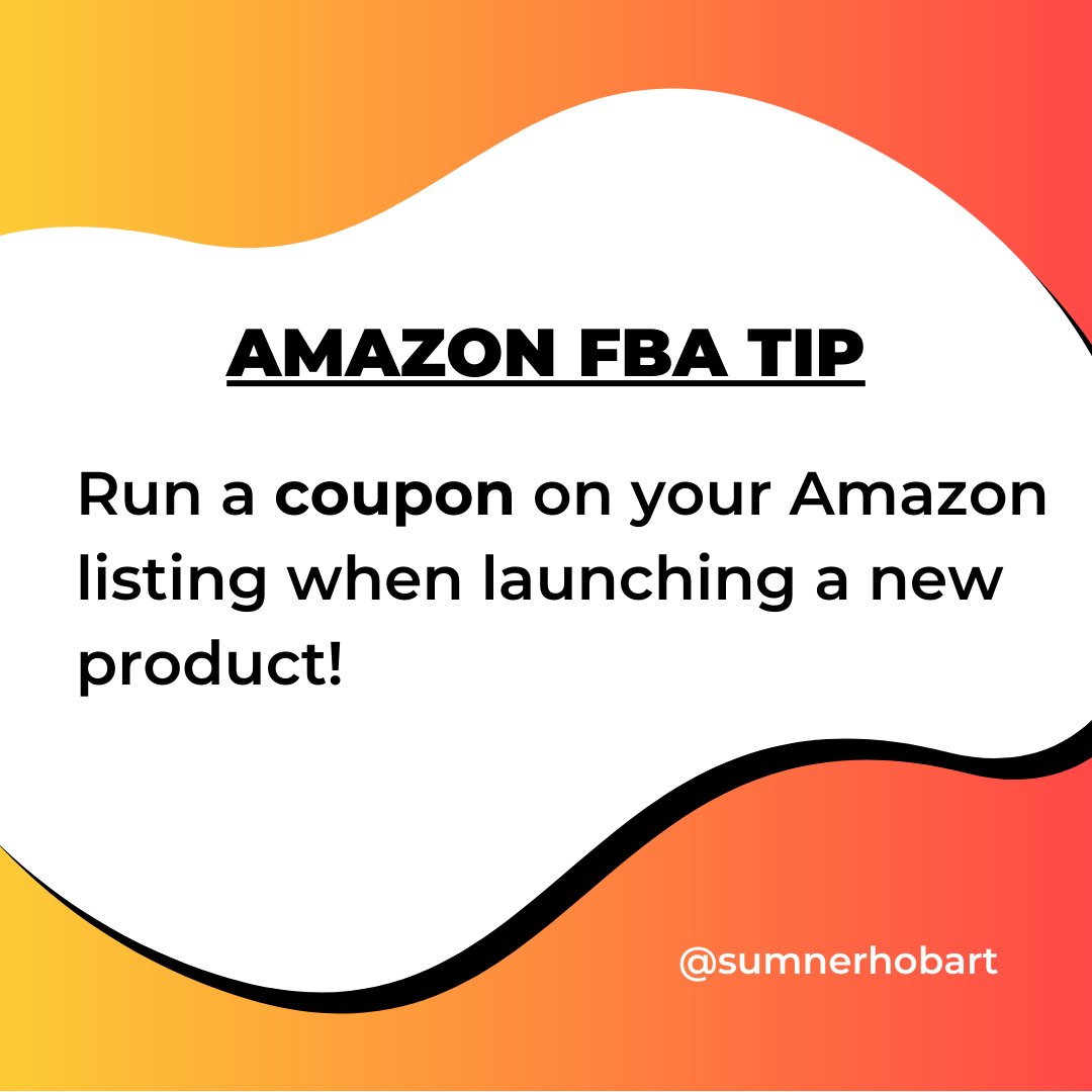 Why should you have a coupon when launching a new product? Higher CTR and CVR than launching without.

#amazontips #ecommercebusinesstips