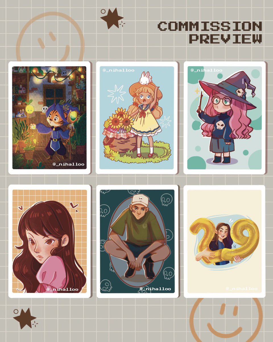 _nihalloo's tweet photo. Hi! I'm opening 4 slots commission for this month, if you're interested, feel free to contact me through DM or email. Thank you! Have a nice day! ✨

#illustration #Commision #commissionsopen #Illustrator https://t.co/bchbgAZxi0
