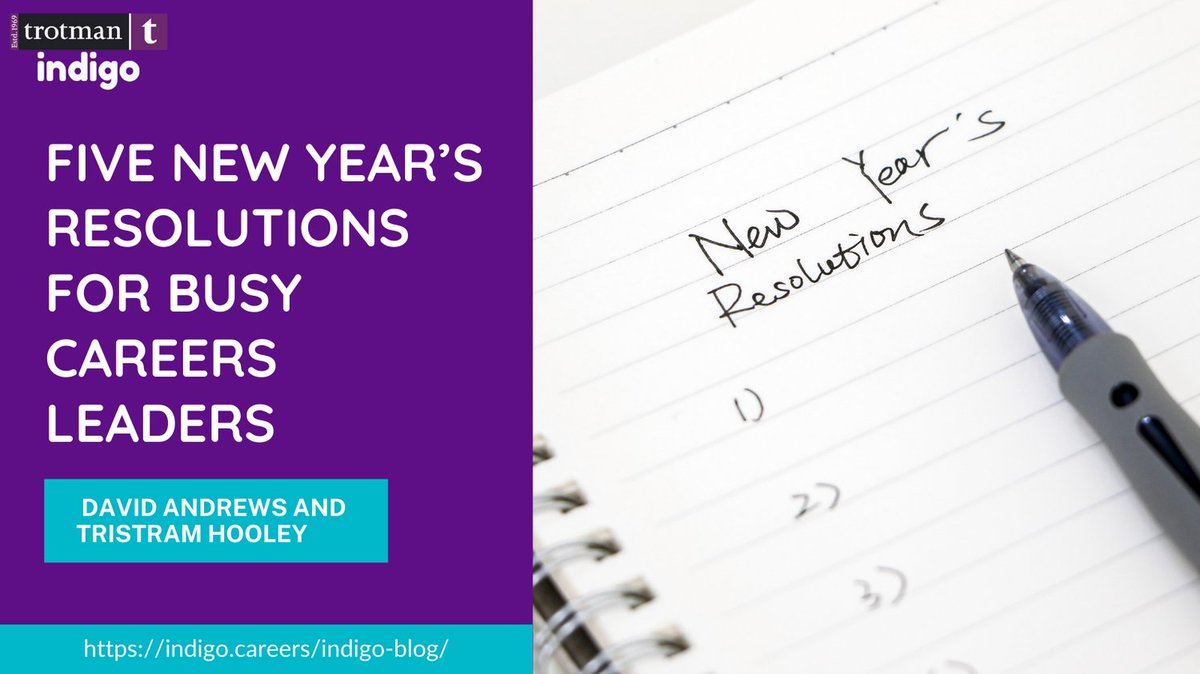 Happy New Year #CareersLeaders! Are you feeling a bit drained after the autumn term? Get back in the groove with 5 New Year's Resolutions from the authors of the #CareersLeaderHanbook. 

Read now: bit.ly/3VKJHXV

@pigironjoe #NewYearsResolutions #CareersEducation