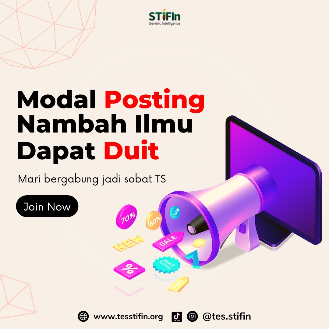 TesSTIFIn_org's tweet photo. Modal posting-posting dapat duit.
Manfaatkan kuotamu untuk postingan yang bermanfaat.
Apalagi kalau dari hasil postingan kamu bisa jadi jalan tambahnya rezeki.
Yuk gabung sobat #tesSTIFIn
https://t.co/id1YziBRze
Gratis biaya pendaftaran
Info: 087710104566 (WA)
#STIFIn https://t.co/OJL7WZ99XG