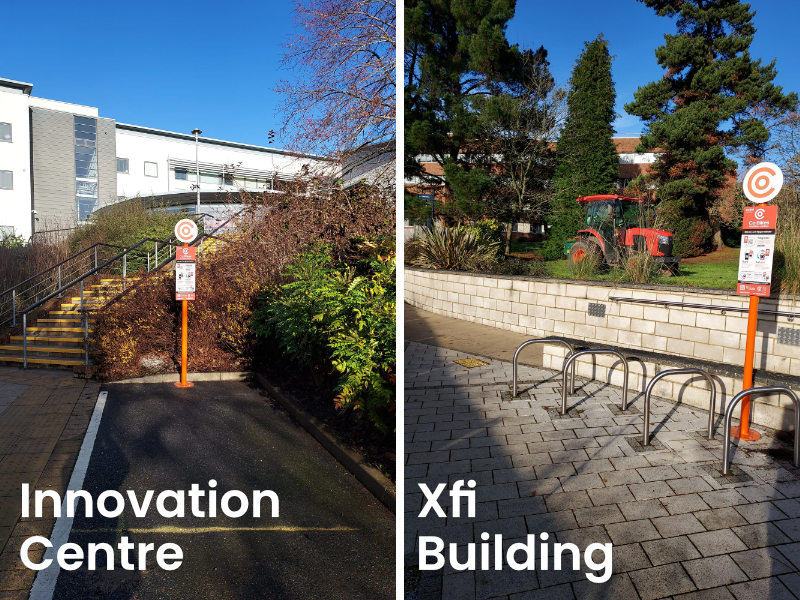 CoBikesElectric's tweet photo. Happy New Year! Let's start 2023 right with two new bike stations now live @UniofExeter Find them at the Xfi Building &amp; Innovation Centre. @UofE_Research @EventExeter @ExeterGuild @INTO_Exeter #cycling #ebikes #Exeter https://t.co/GKp6u26jLT