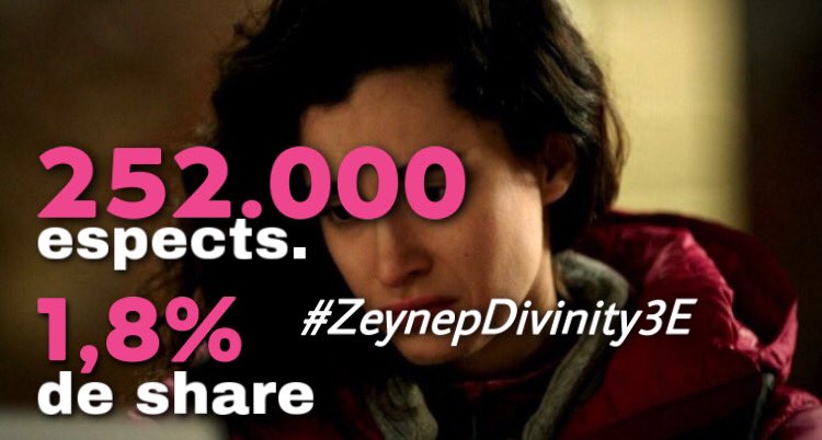 MasQTele's tweet photo. #ZeynepDivinity3E se mantiene firme en la tarde de @divinity_es con 252.000 espectadores (1,8% de share) @dogandemirhande @KeremBursin https://t.co/CNFjTT2obe