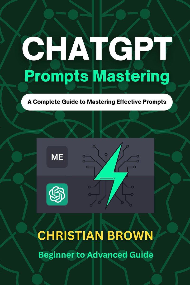JeniferJolly143's tweet photo. @SamuelSPanda @OpenAI Just finished "ChatGPT Prompts Mastering" and it was a game-changer for my NLP projects! The book covers everything from the basics to advanced techniques and includes tons of real-world examples. A must-read for anyone looking to improve their ChatGPT skills. #ChatGPT #prompts https://t.co/pfb9jRcibu
