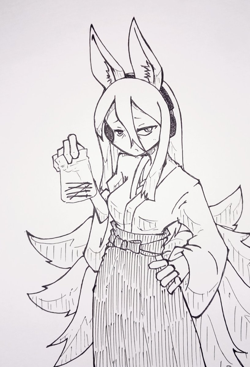 年明けてから狐さんばっかり描いてんなコイツ・・・。
#へんたつ 