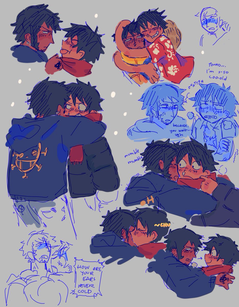 Recently came from Canada and missed the snow so I drew them cold

#lulaw #lawlu
