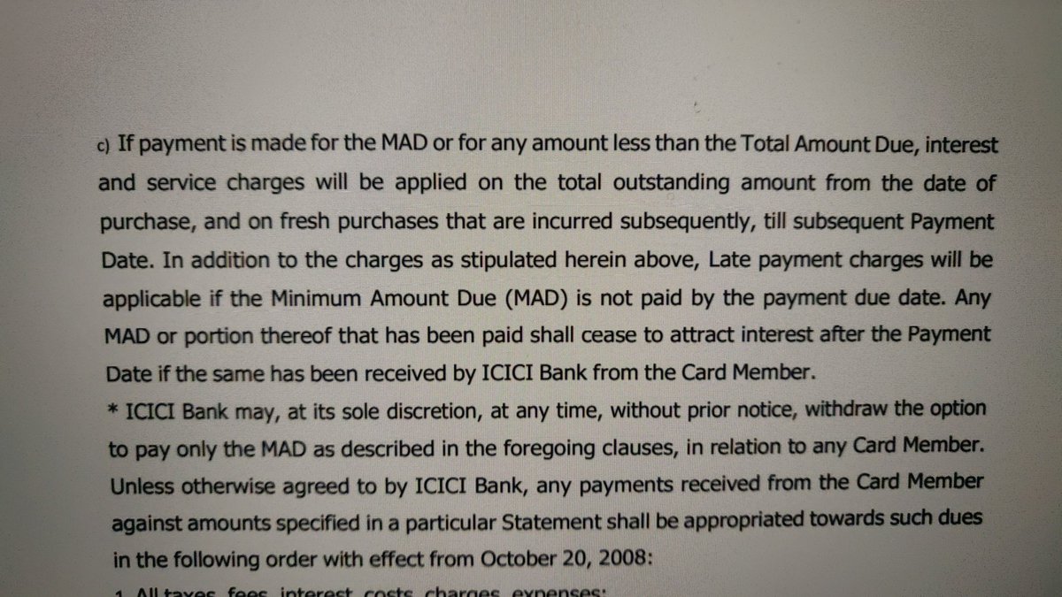 nitink56913486's tweet photo. @ICICIBank @ICICIBank_Care @RBI
My credit card with ICICI ending on 7017 is showing a late payment charges of 500 to which the customer support says is valid since I did not pay the entire outstanding within due date ! https://t.co/p2bPLAk5If