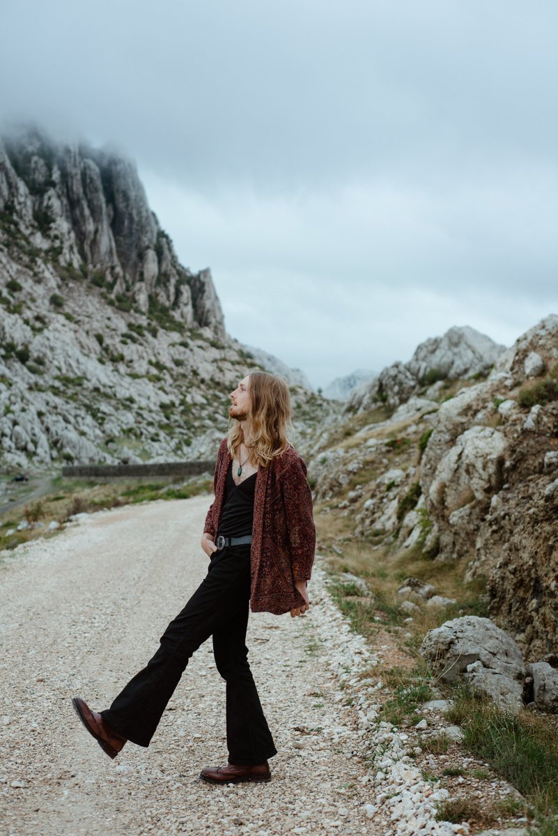 Here are a few photos from a photoshoot in Croatia last year. We were there to film an underwater music video for Inkfields, but the stormy weather forced us to improvise! #Scotlandmusic #mountains #flares #seventies