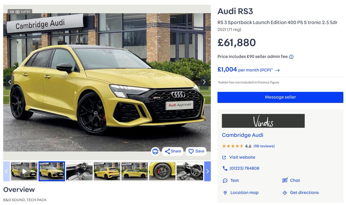 Willnightingale's tweet photo. Sorely missed already... And practically zero depreciation in a year (assuming they get asking). Some thoughts: https://t.co/RJHY72bem9 @AudiUKPress https://t.co/0xb3zv3sKT
