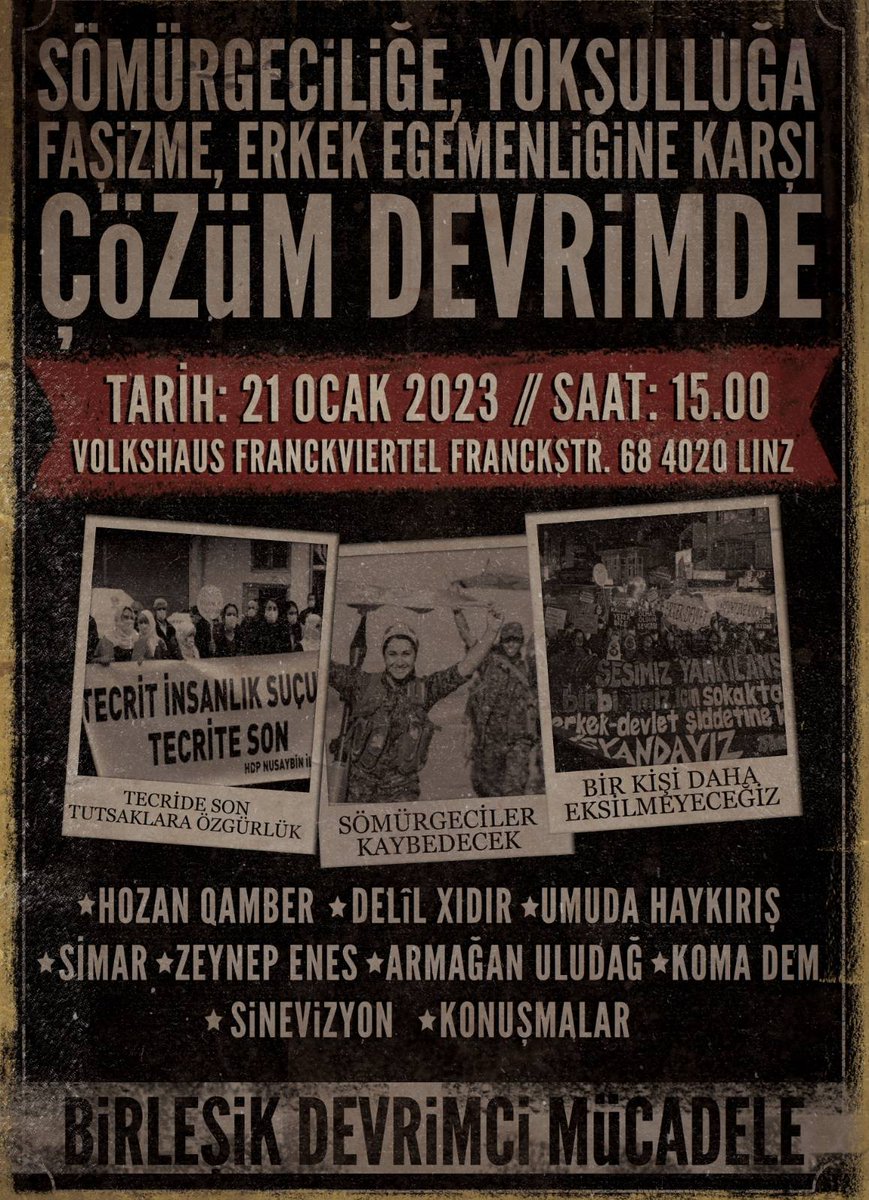 AvusturyaF's tweet image. #AVUSTURYA -#LİNZ
#BİRLEŞİK #DEVRİMCİ #MÜCADELE