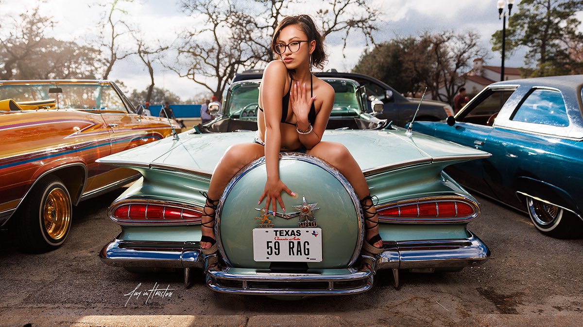 jayinhouston_'s tweet photo. Hit up a car picnic this past weekend and got some shots in of Joanie Araya. Only ones I’ve edited so far.
#carshow #carshowmodel #carshowhotties #lowrider #streetseen #latinamodel #houstonmodel #houstonphotographer #htxmodel #htxphotographer #bikinimodel https://t.co/Ew2YfjAsaf