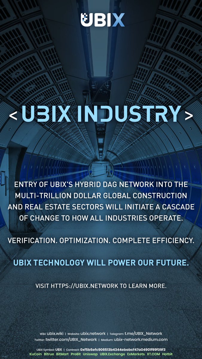 UBXMen's tweet photo. AND MORE
The ecosystem also includes network solutions such as #UBIX Exchange, Ubikiri, #UBIStake, CryptoReceipts & much more!
Learn about #UBIX_Network $UBX & #SilentNotary $UBSN:
https://t.co/TW4J1OBsMK
https://t.co/jupdCOAJju
https://t.co/tjMDd3LD3i
https://t.co/HF5XAmAHgb https://t.co/B9QSTnnOQ4
