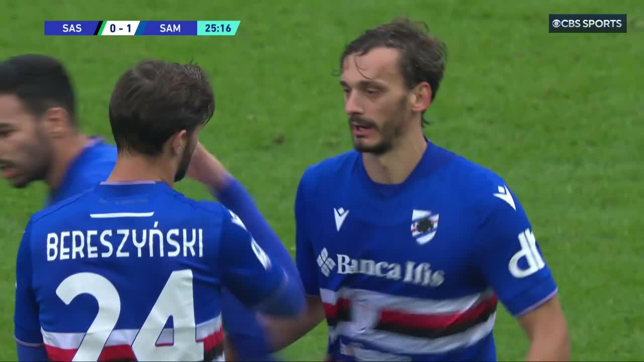 Sampdoria's Manolo Gabbiadini hopped on his 🚲 for this one. 😤”