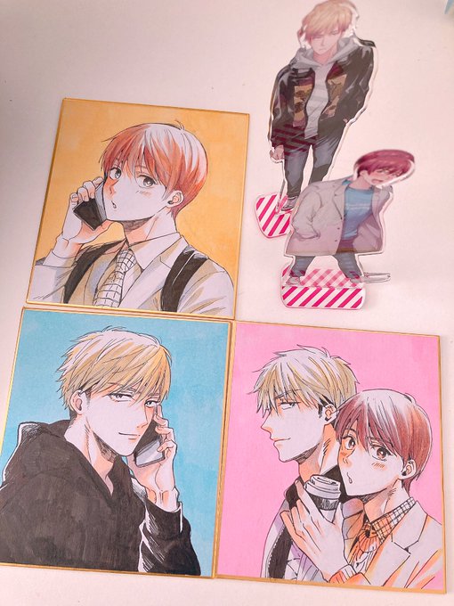 アナログで色塗り✍️消しゴムかけ強過ぎたのか紙がちょっとケバってしまって滲む😭 