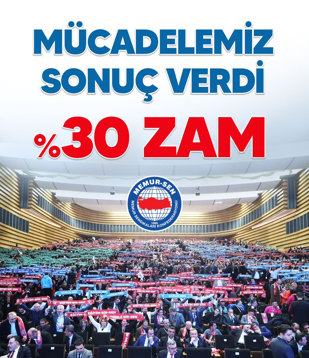 Dünden bu yana yapilan görüşmeler sonrası %5 daha artırılması takdire şayandır. Maalesef Vergi ve harçlara gelen %122lik zammın yanında cılız kalmış nerdeyse yok hükmündedir. Seyyanen zam için bastırılmalı memura insanca bir yaşam hakkı taninmalidir.
#SeyyanenEkZamİstiyoruz