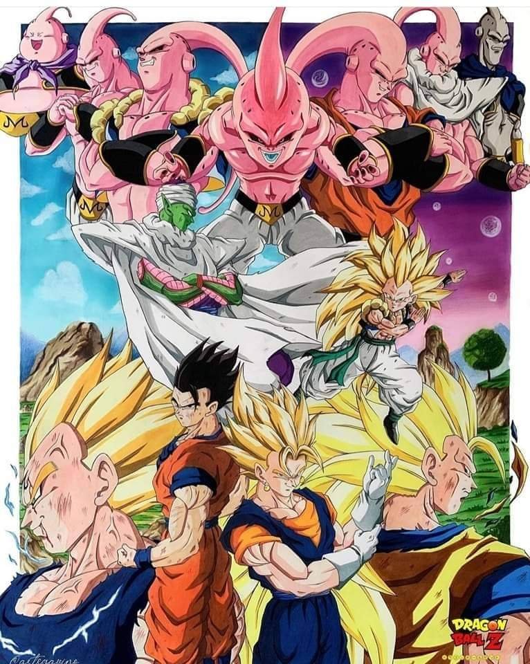 D. Ball Limit-F - Um pôster raro da saga Majin Boo. 💙