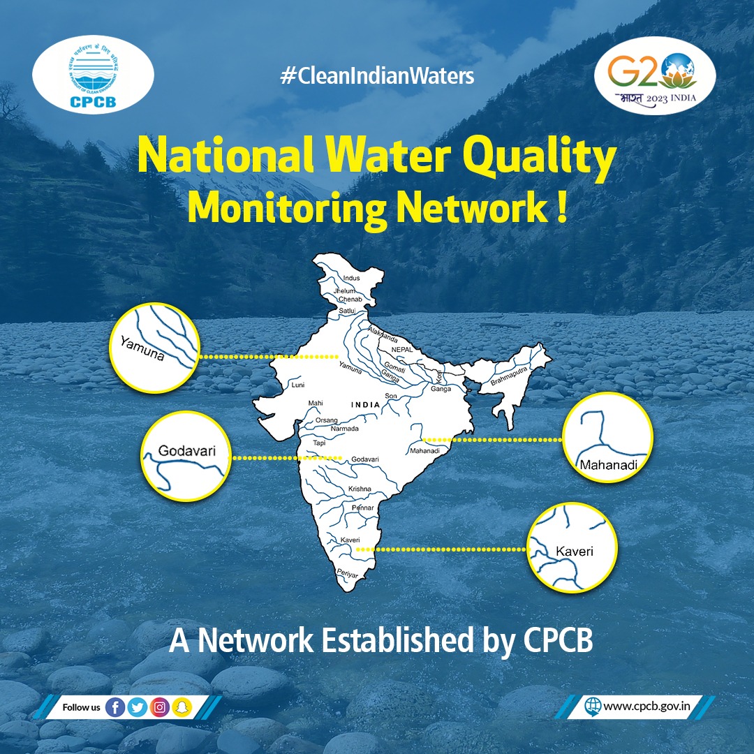 CPCB_OFFICIAL's tweet photo. Since 1977, #CPCB is assessing the water quality of aquatic resources in the country. For this, nationwide monitoring has been established by the CPCB. 
#StopWaterPollution #CleanIndianWaters

@moefcc @byadavbjp @AshwiniKChoubey @mygovindia @PIB_India https://t.co/jgIvxaNQWO