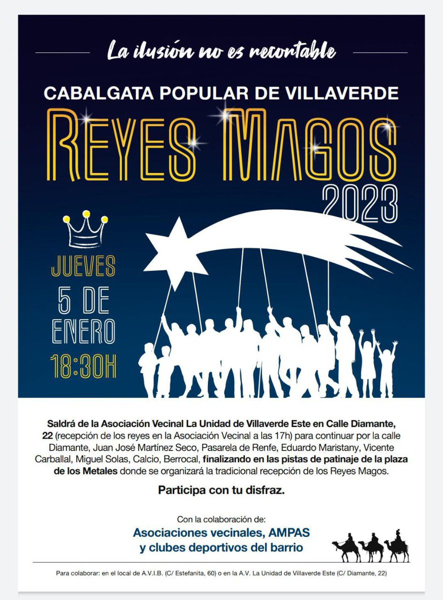 RbSotomayor's tweet photo. Una vez más Almeida y su nefasta gestión castiga a los barrios dejándoles sin cabalgatas. Y una vez mas los vecinos se organizan y sacan adelante una cabalgata popular.

Orgullo enorme de lucha vecinal. https://t.co/9JNIf7rXWb