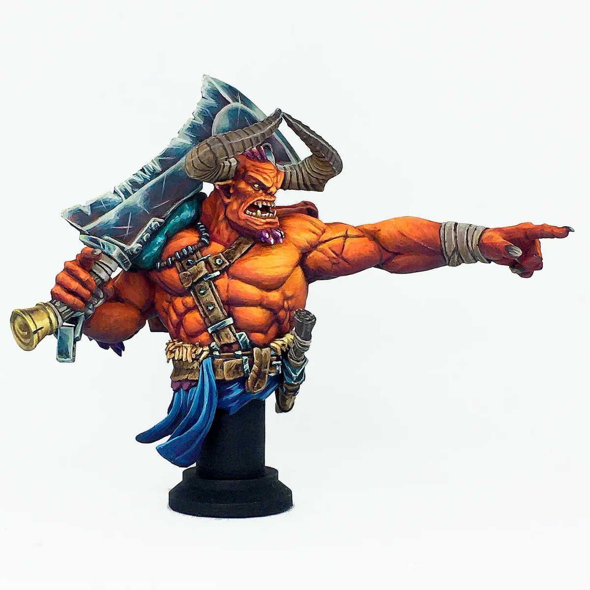 pacoxo88's tweet image. 📸 Fotos del busto Myrmidon de @OP_Models para el reto de @chushammer e imprimido por @Vidowaz_Minis. Contento con el resultado, en el que he usado bastante las nuevas Dual Exo de @Ak_Interactive. Espero que os guste 😊 #paintingminiatures