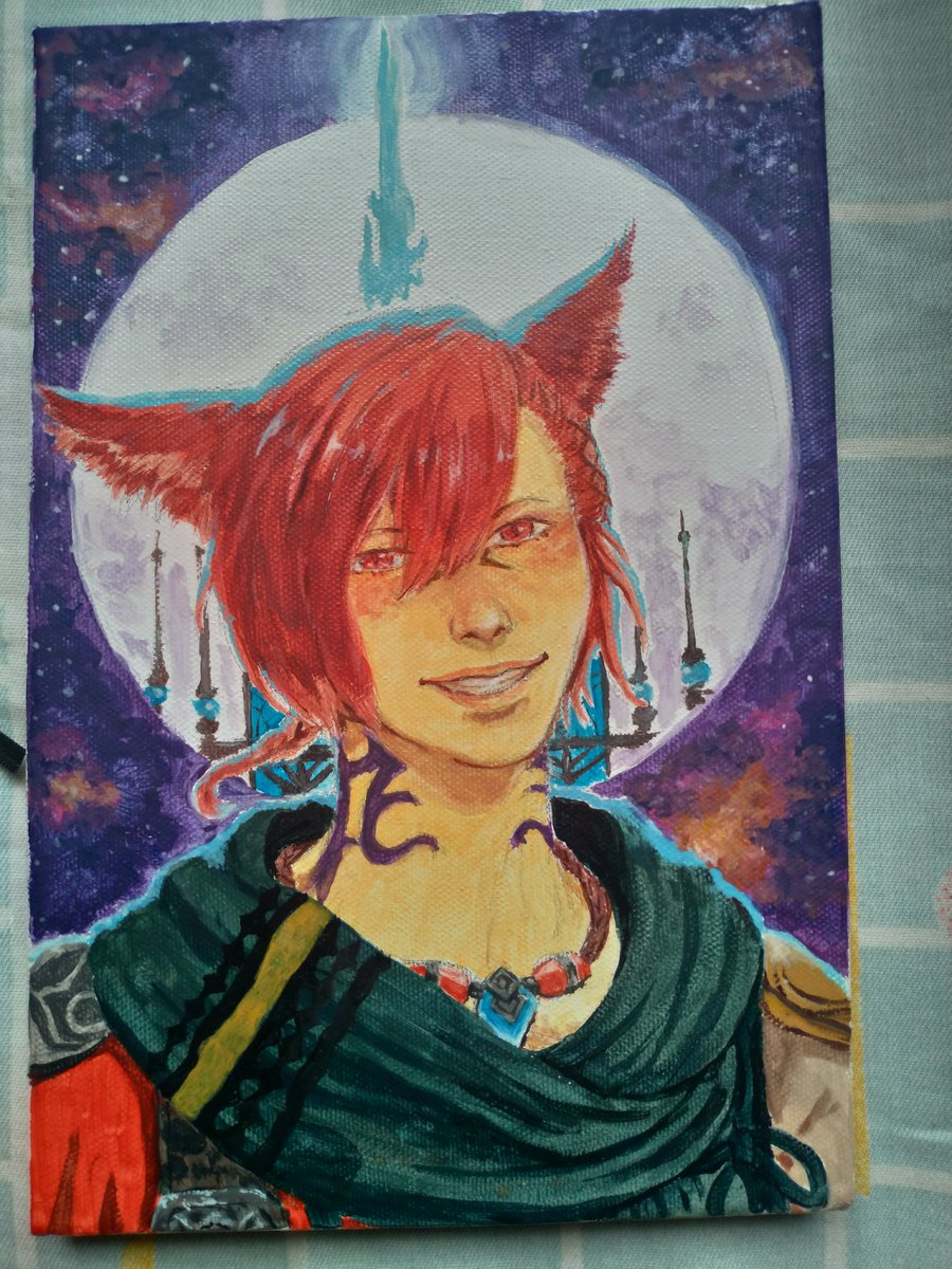 lua_lockheart's tweet photo. Esse é o 2° ano q meus amigos fazem um amigo oculto estilo The Office e a 2x q faço um quadro de ffxiv. 
Dessa vez uma das falas do G'raha na última expansão ficou em mente. 
"Heed your hearts desire and hope that the future you long for shall be realized" https://t.co/pQnxr0t7ao
