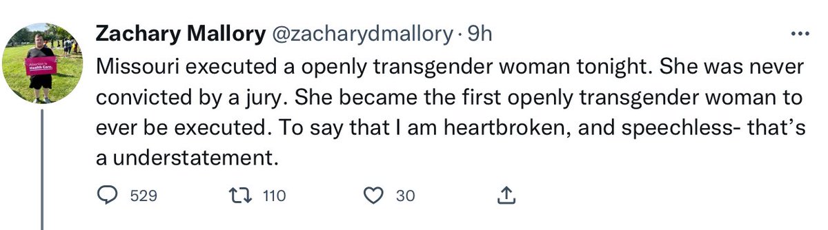 hatpinwoman's tweet photo. Amber McLaughlin was a man who stalked, raped and murdered a woman.

He had previously broken into her home and hid at her work.
He terrorised her.

But he was able to grow his hair and apply lipstick so major news outlets call him “she” and gender zealots tweet like this: https://t.co/JnJUhqJi5A