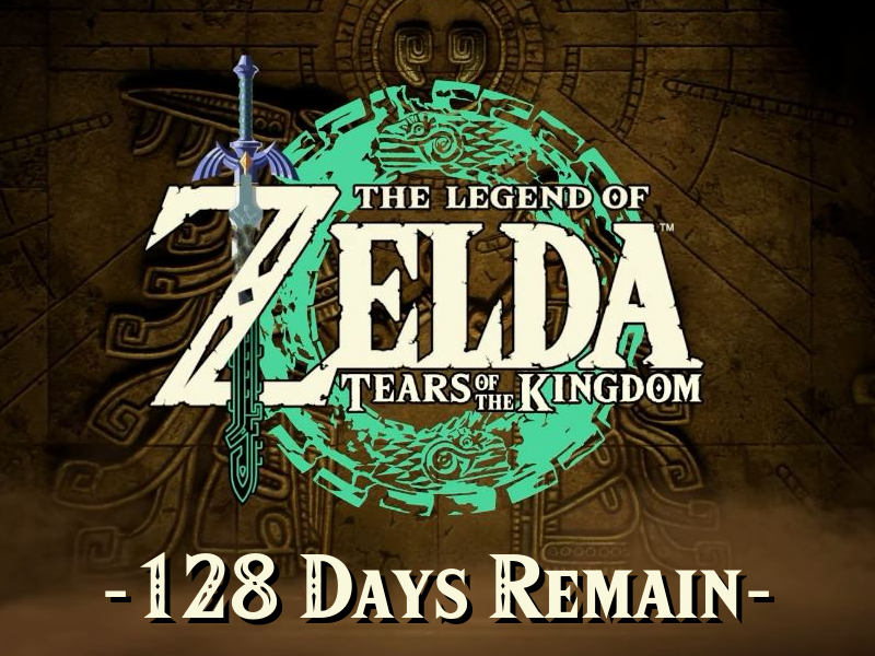 Zelda_Countdown's tweet photo. 128 days until the release of The Legend of Zelda: Tears of the Kingdom! https://t.co/yjy0pKBsFU
