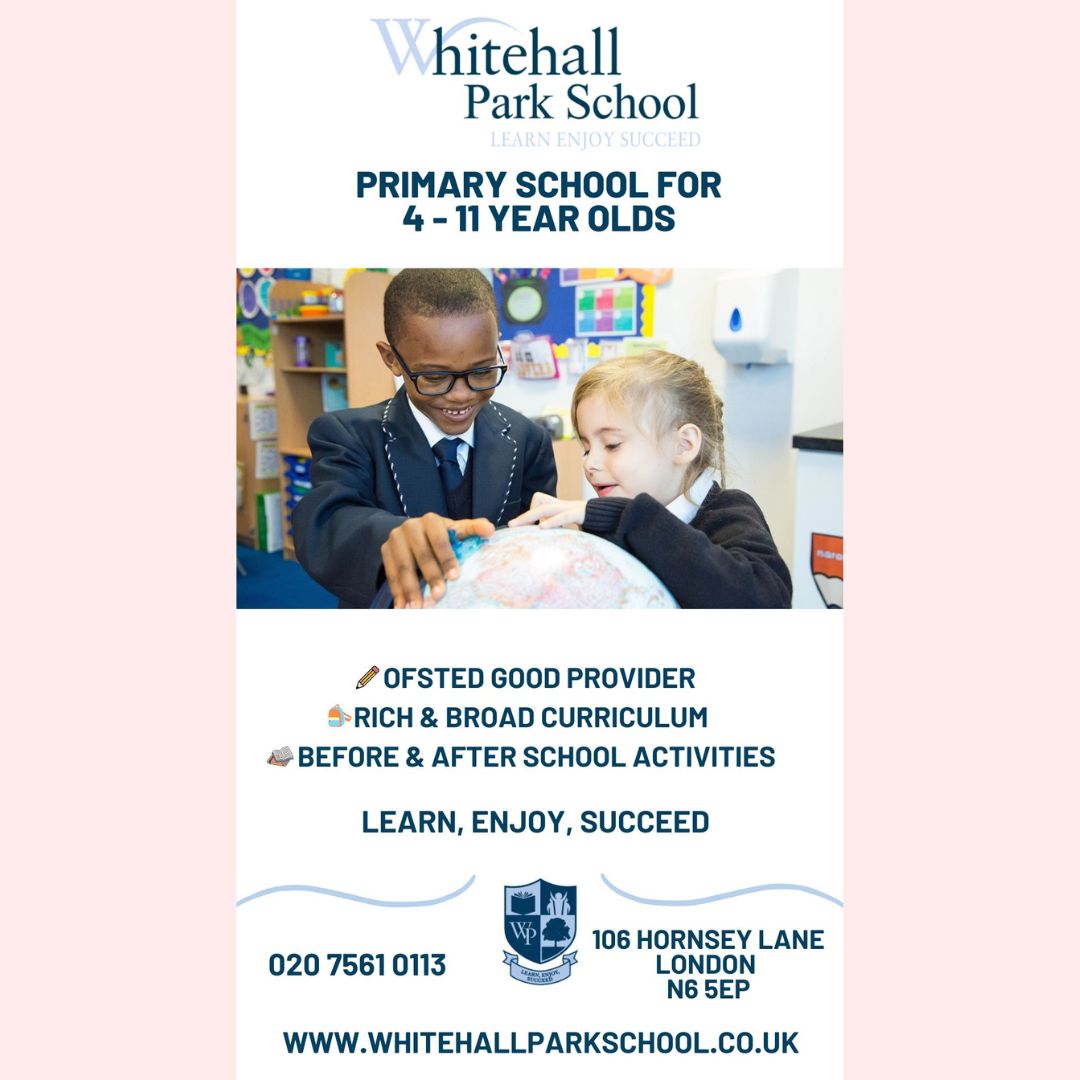 "A good environment for my children I feel that I did the right thing moving here."

At Whitehall Park School staff are passionate to make a difference in your child's education. Visit whitehallparkschool.co.uk and book a tour.
<a href="/WhitehallPkSch/">Whitehall Park School</a>