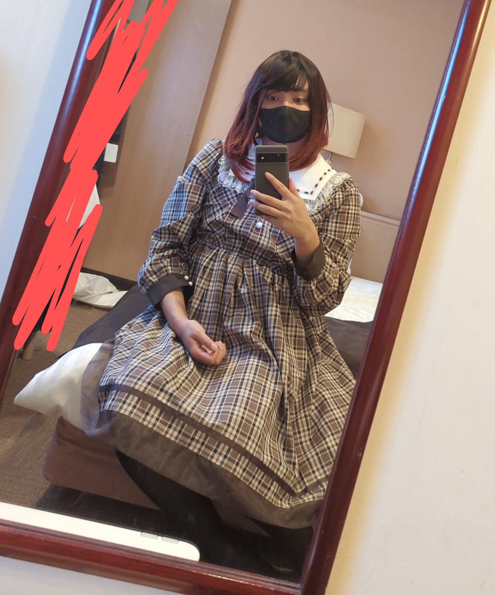 rinrintanu's tweet photo. 新しいウィッグとタイツきてみた！化粧品は通販で今度買うので、またしても首下女装；；いつもDVD 鑑賞屋さんだから、デイユース入ってみた！お洋服は前からもってるやつです
#女装
#女装男子
#女装男子は自撮りを上げろ
#女装好きさんと繋がりたい 
#男の娘
#crossdresser https://t.co/gn91AcR1uu