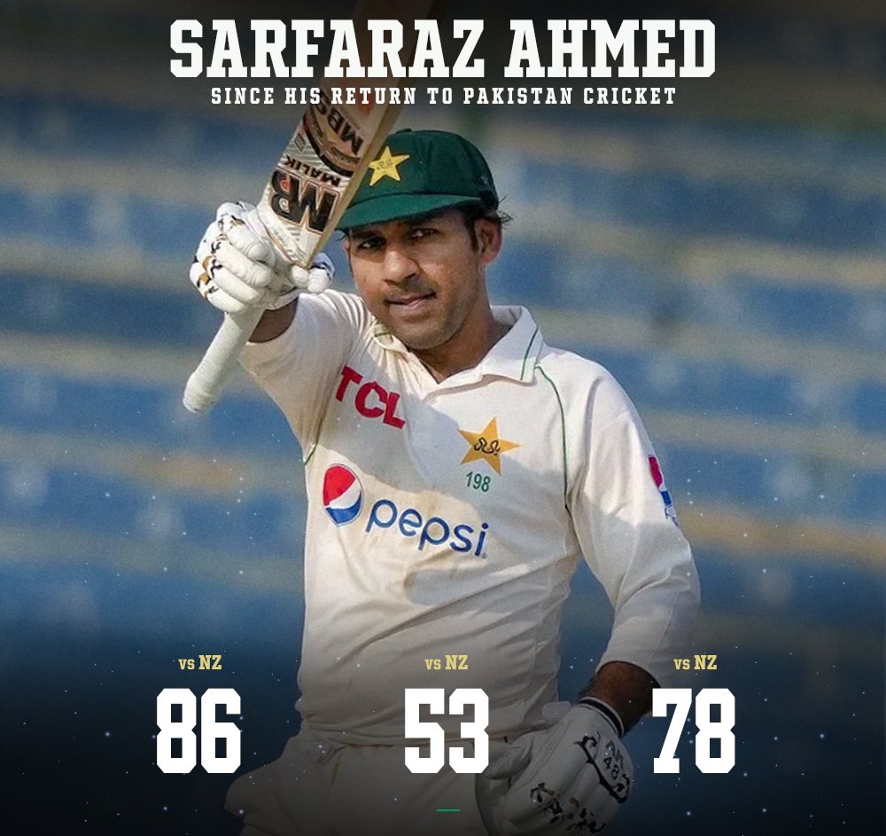 Sarfaraz Ahmed is back with a bang 💥
His Last 3 Innings after comeback.
Welcome Back Captain

#CricketTwitter    #karachitest #Pathaan #Kubrakhan #SarfarazAhmed #OnePlus11
#Kubrakhan