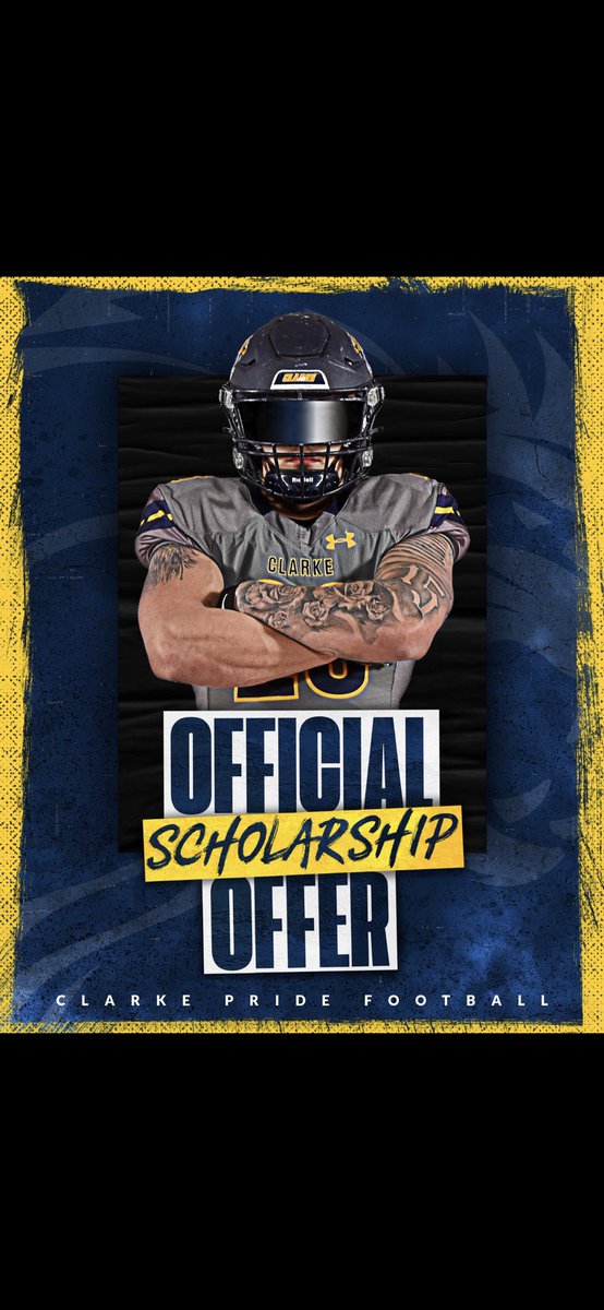 tdev28's tweet image. Blessed to receive an offer from @ClarkePrideFB @CoachRock73