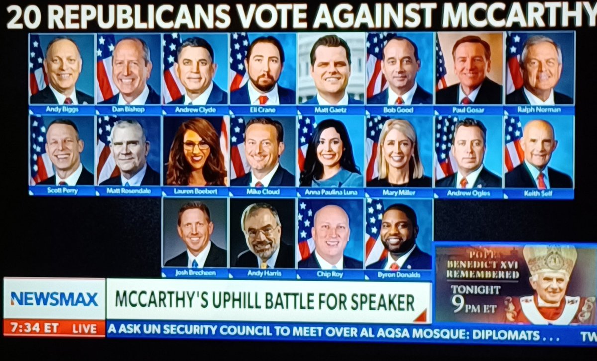 TheTrailerDan's tweet photo. #NewsMax was lying again this morning.
Saying #KevinMcCarthy agreed to 95% 
#ChipRoy says RinoKevin refused. #RonnaMcDaniel is #MittRomney s niece #Swampwatch 
Our country cannot take much more lies and deception.
Elect only patriots. https://t.co/OuQzSDP191