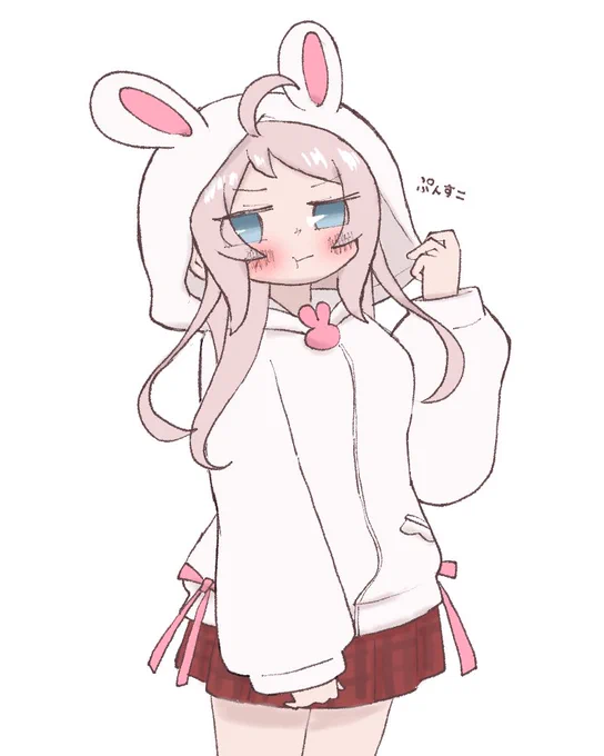 うさぎパーカーのランジュちゃん 