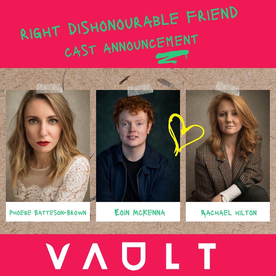 Metamorph Theatre (@m_morphtheatre) on Twitter photo CASTING UPDATE ๐
We have our full cast for Right Dishonourable Friend!
Perdita - <a href="/PhoebeBBrown/">Phoebe Batteson-Brown</a>
Dan - <a href="/EoinSaysThis/">Eoin McKenna</a>
Sharon, Michelle & Alex - <a href="/Rachaelhilton/">Rachael Hilton</a>
๐ VAULT Festival, 14-18th Feb
Full bios and more details over the next few days!
Ticket link: vaultfestival.com/events/right-dโฆ CASTING UPDATE ๐
We have our full cast for Right Dishonourable Friend!
Perdita - <a href="/PhoebeBBrown/">Phoebe Batteson-Brown</a>
Dan - <a href="/EoinSaysThis/">Eoin McKenna</a>
Sharon, Michelle & Alex - <a href="/Rachaelhilton/">Rachael Hilton</a>
๐ VAULT Festival, 14-18th Feb
Full bios and more details over the next few days!
Ticket link: vaultfestival.com/events/right-dโฆ